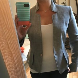 White House Black Market Gray Blazer
